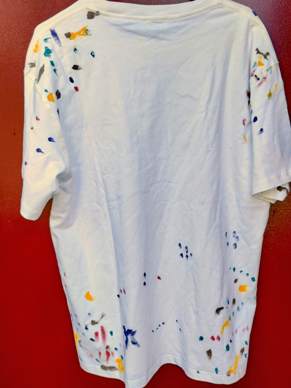 Dior White Paint-Splatter Short-Sleeve T-Shirt for Men🤗🪻 - Picture 4 of 4